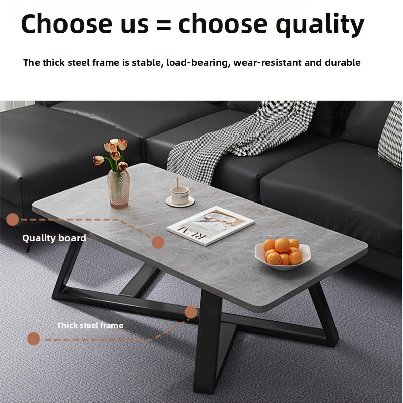 Popular Internet Celebrity Coffee Table, Italian-Style Light Luxury Home Living Room Sofa Table