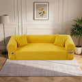 Floor Sofa Sofa In A Box, No Installation Easy to Transport Memory Foam with Individual Pocket Springs Seat