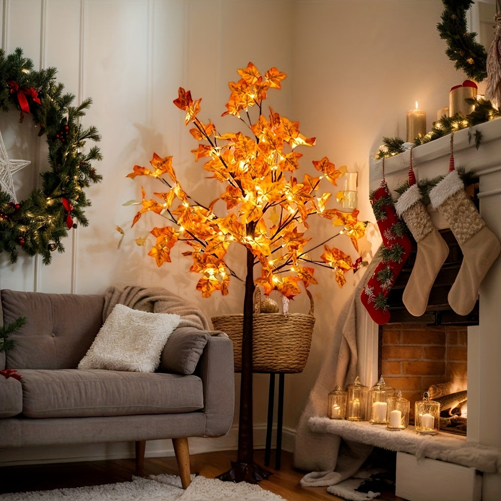 4ft\u002F 5ft\u002F 6ft Lighted LED Maple Tree