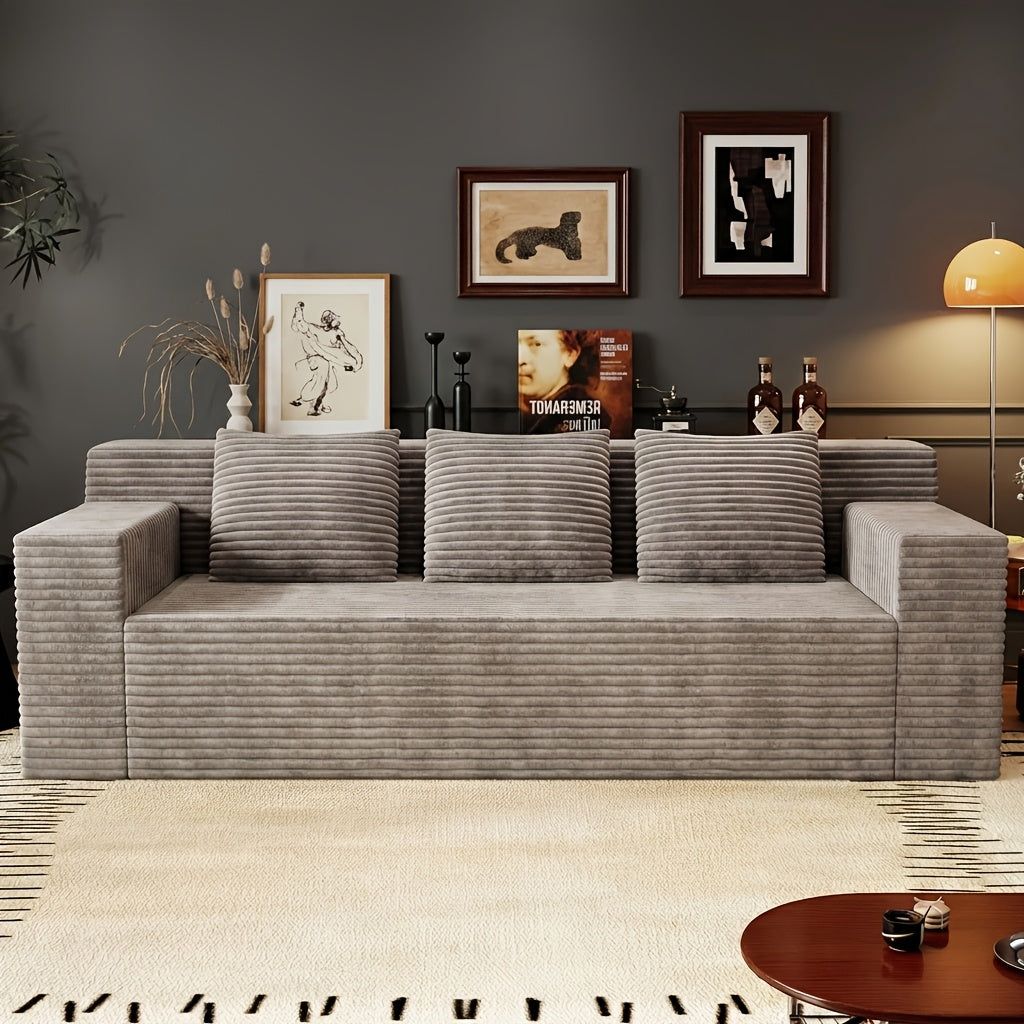 63-78.8'' Cloud Loveseat Sofa, No Assembly Required Comfy Deep Seat Couches 1pc for Living Room