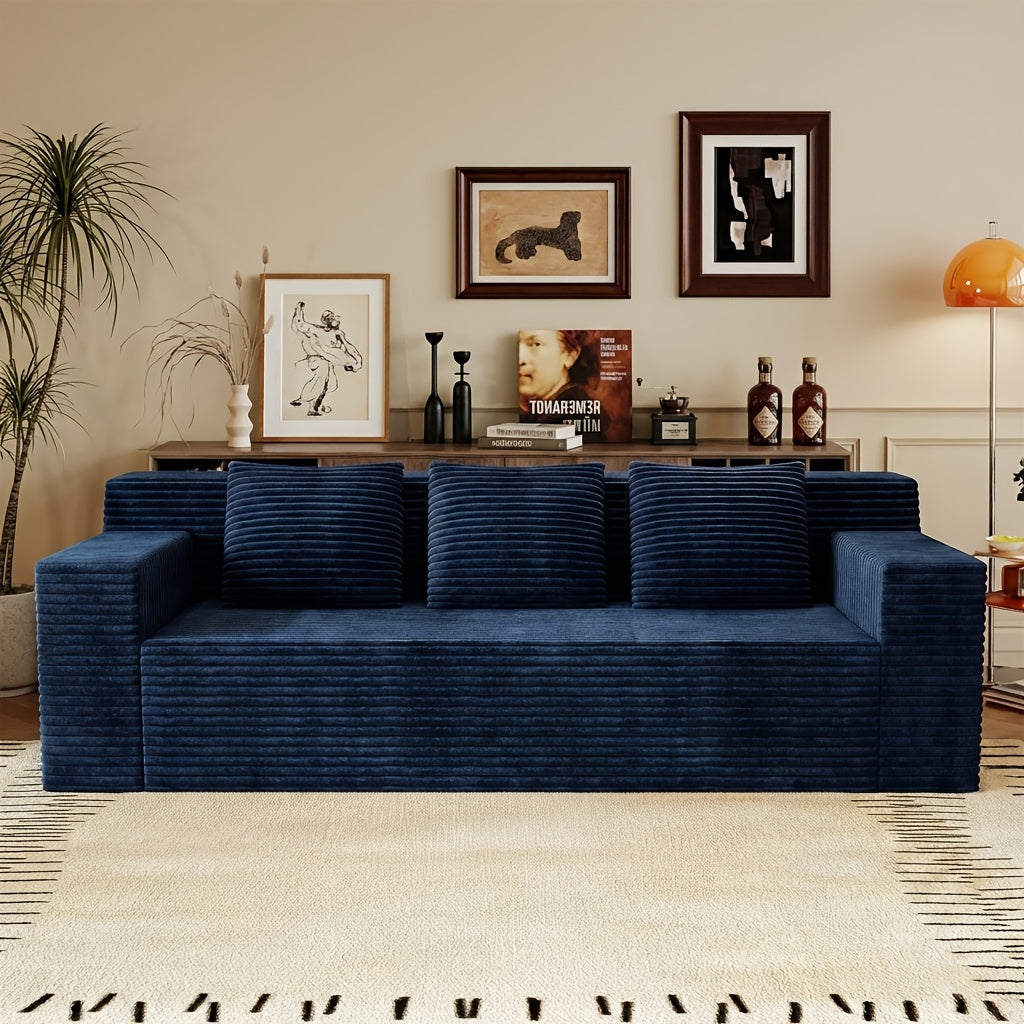 63-78.8'' Cloud Loveseat Sofa, No Assembly Required Comfy Deep Seat Couches 1pc for Living Room