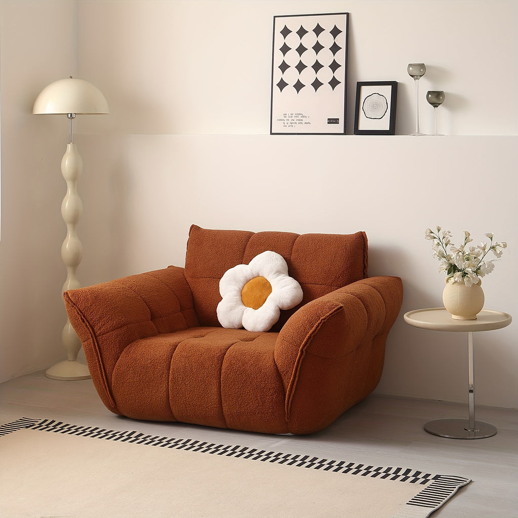 Memory Foam Sofa 48-Inch High-Density Memory Foam Compressed Lily Petal Sofa