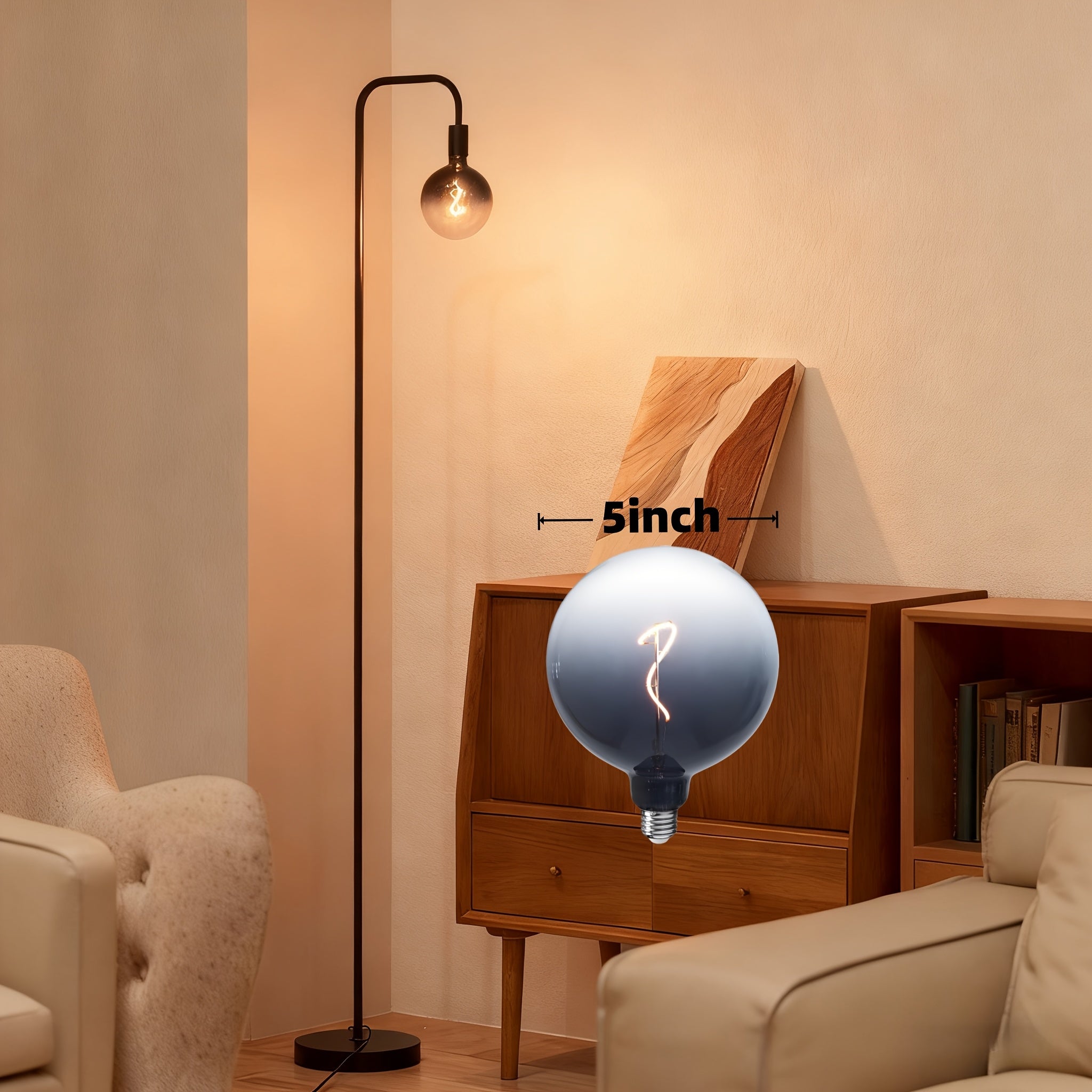 Modern Industrial Floor Lamp with 6\