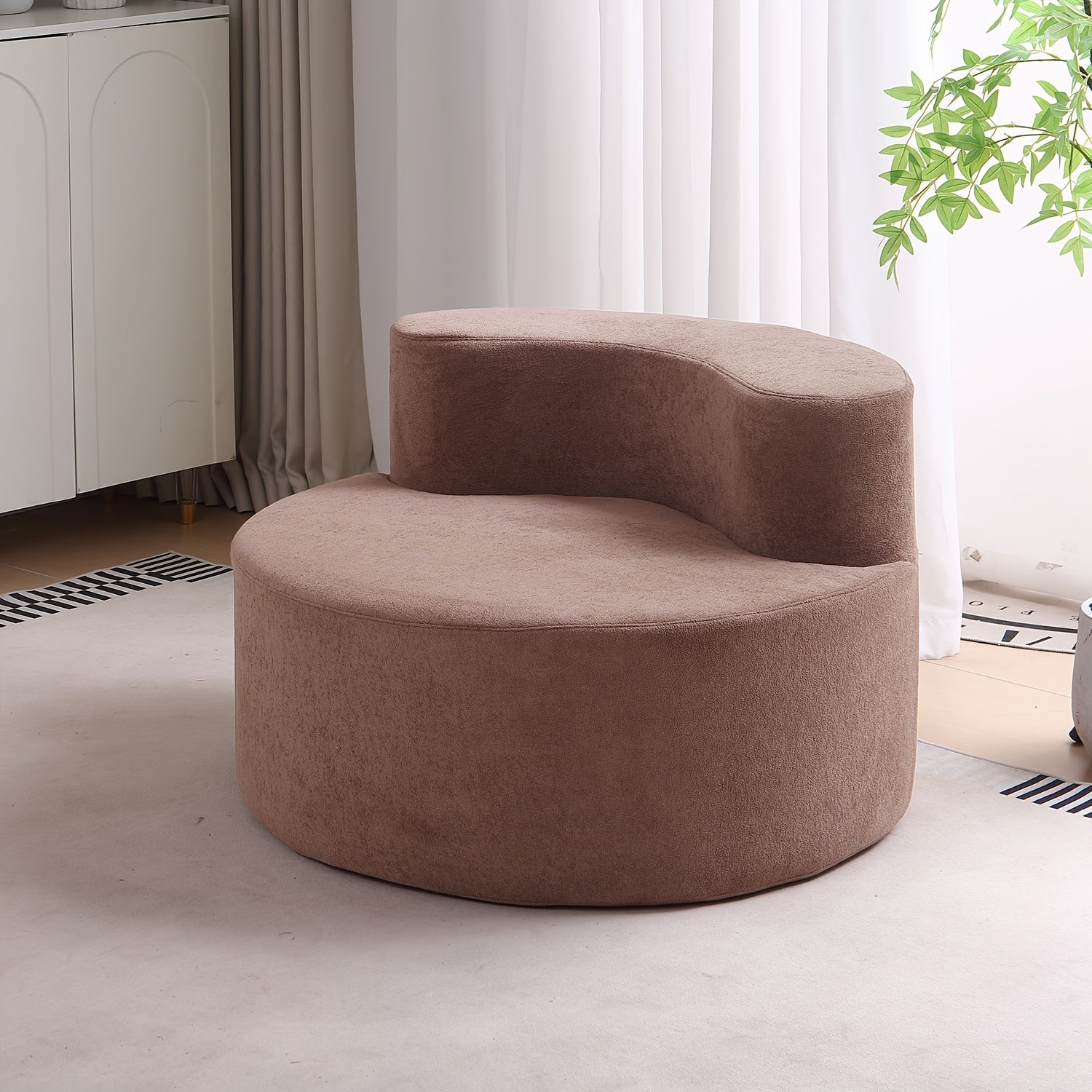 Kanai Poetry Compact Single Sofa with High-Density Memory Foam - Crush Curve Arc