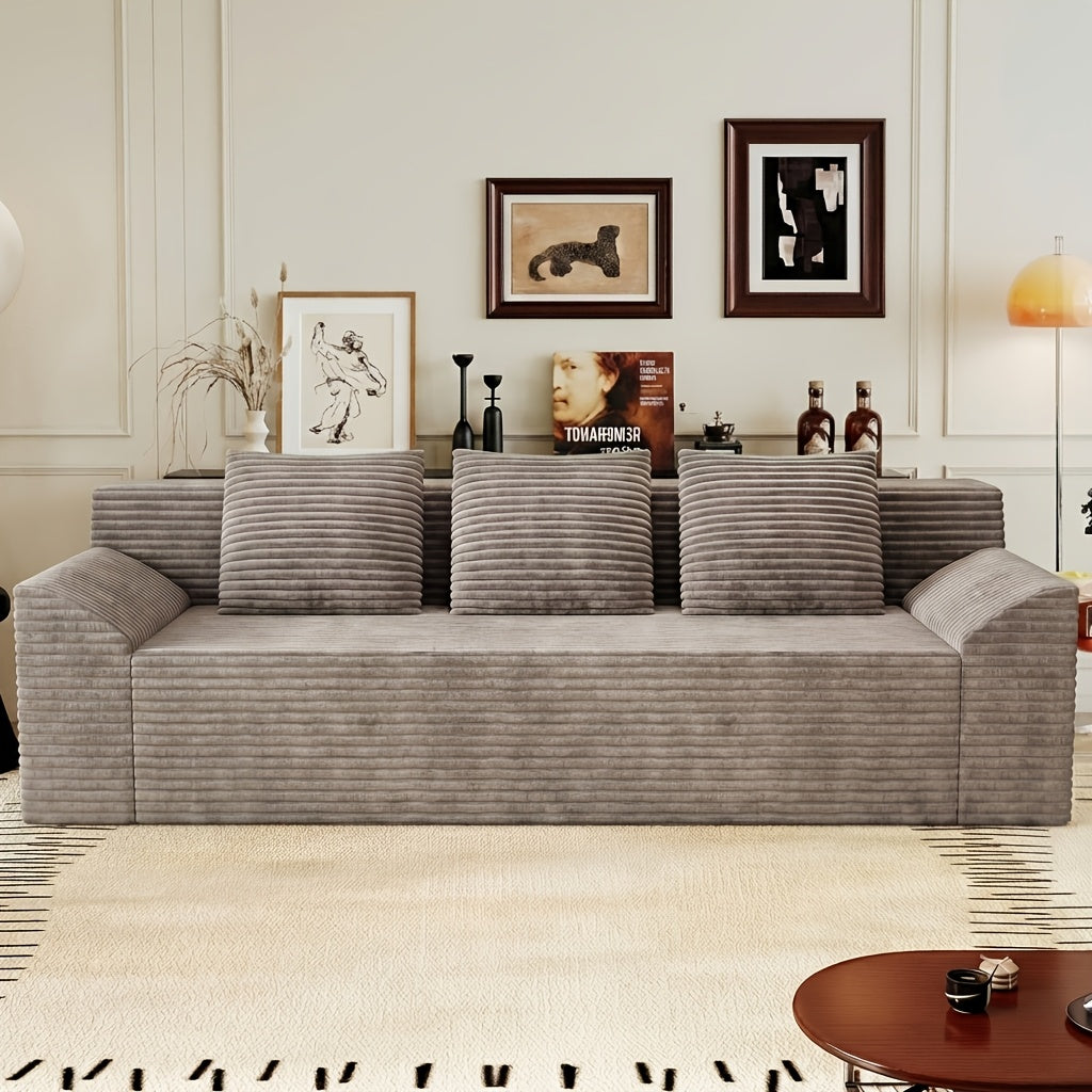 63-78.8'' Cloud Loveseat Sofa, No Assembly Required Comfy Deep Seat Couches 1pc for Living Room