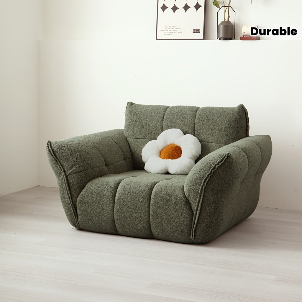 Memory Foam Sofa 48-Inch High-Density Memory Foam Compressed Lily Petal Sofa