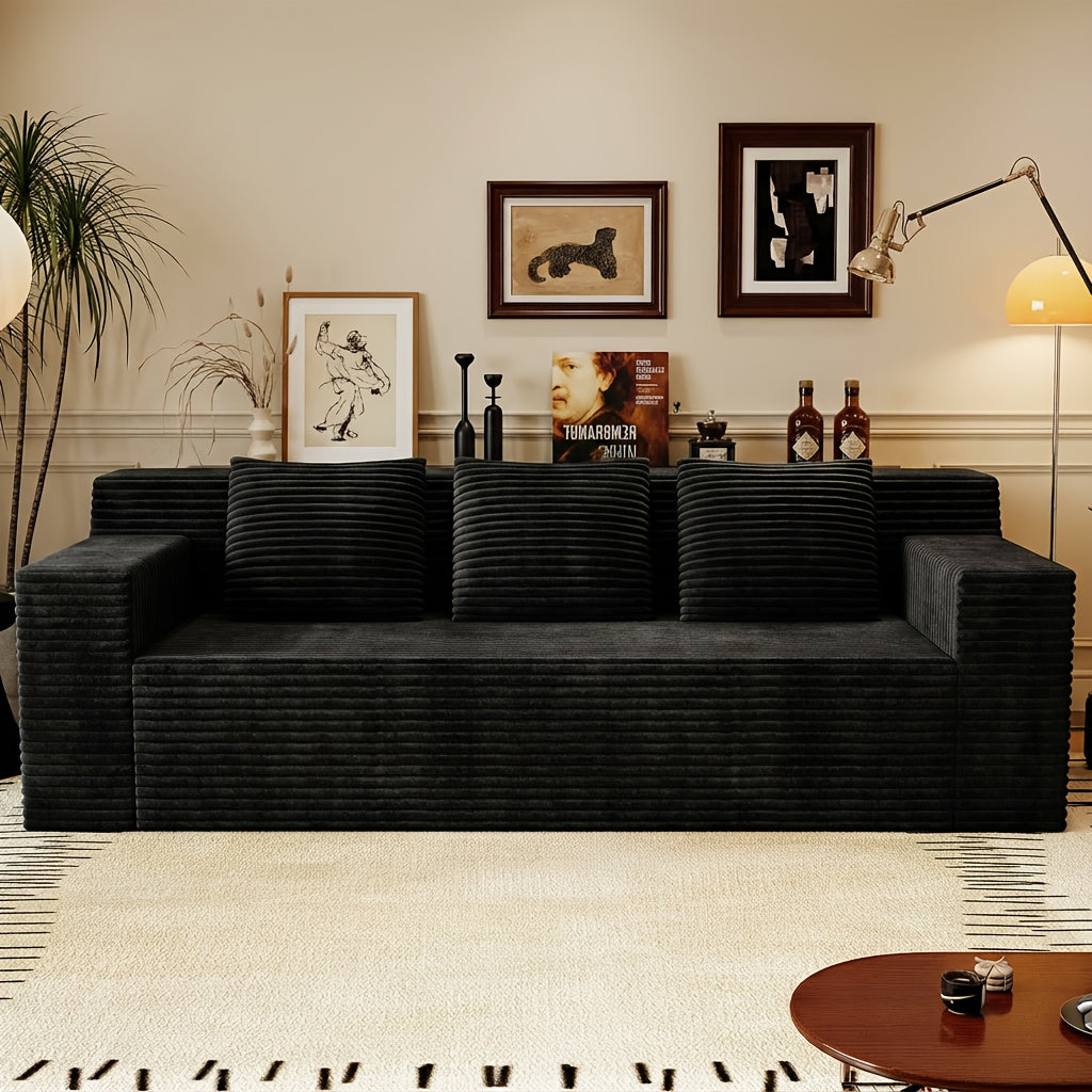 63-78.8'' Cloud Loveseat Sofa, No Assembly Required Comfy Deep Seat Couches 1pc for Living Room