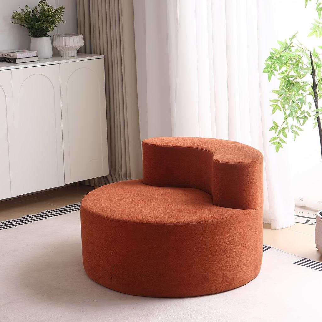 Kanai Poetry Compact Single Sofa with High-Density Memory Foam - Crush Curve Arc