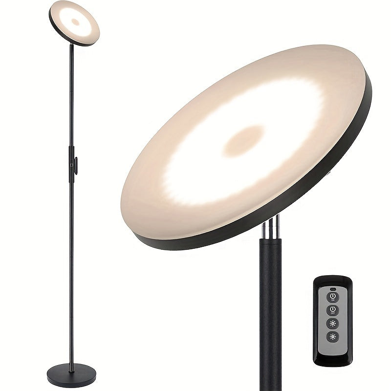 30W\u002F2400LM Sky LED Modern 3 Color Temperatures Super Bright-Tall Standing Pole Light With Remote